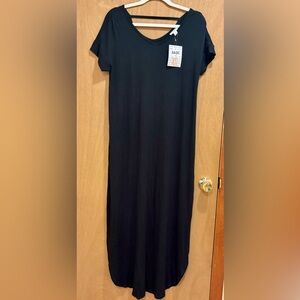 NWT LuLaRoe Classic Black Macy Maxi Dress Boho Rayon Size XS fits Small Medium